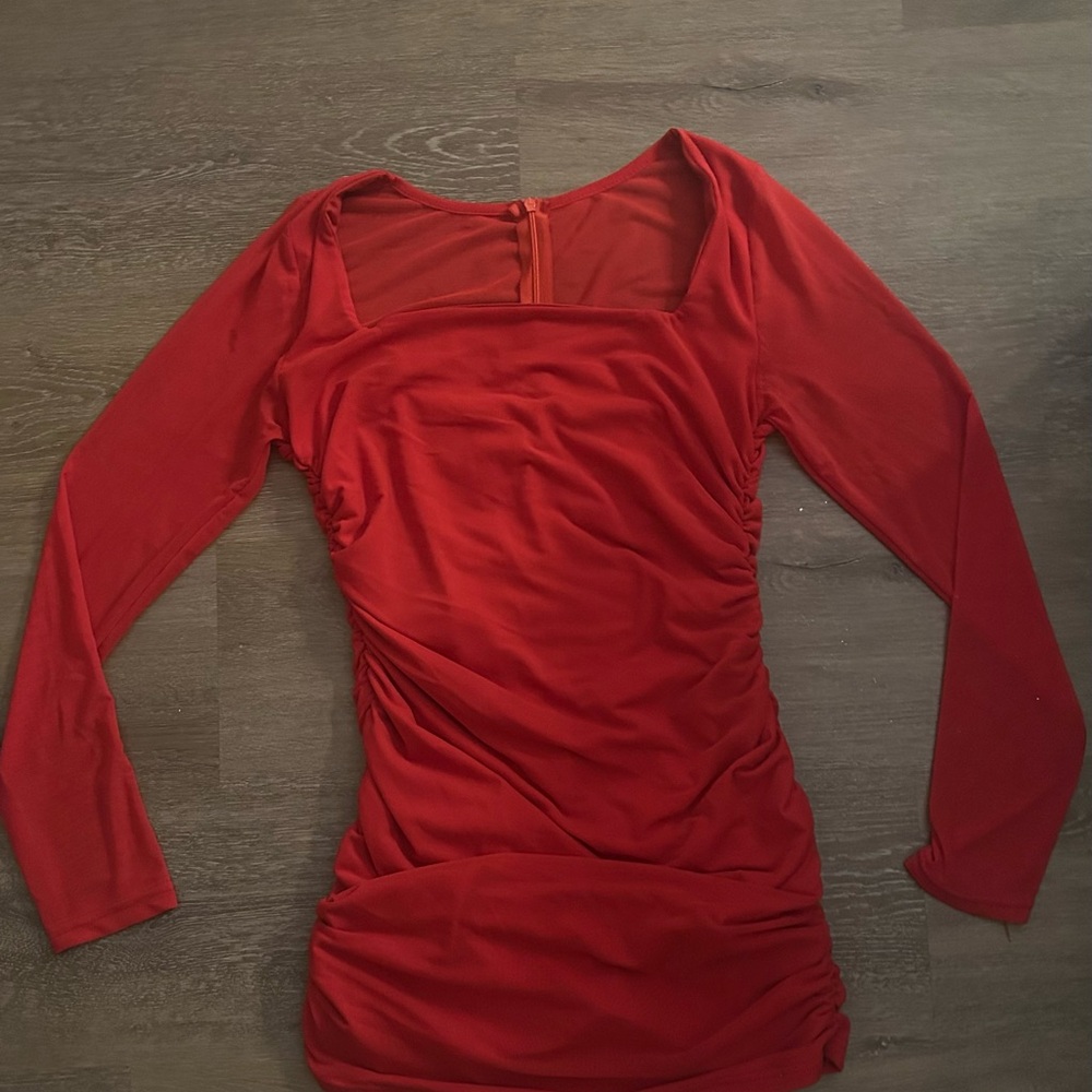Red short hoco dress
